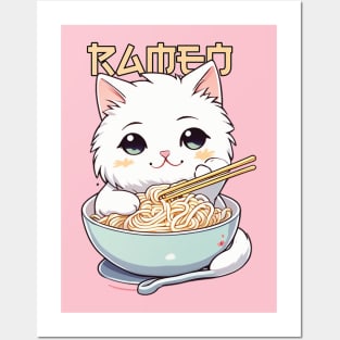 Ramen Cat Posters and Art